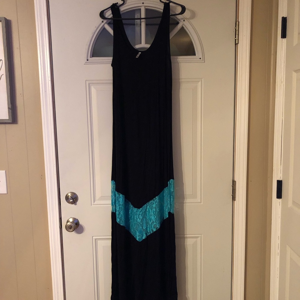 Black maxi dress
